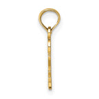 FJC Finejewelers 10 kt Yellow Gold I HEART MY DEPUTY Charm 9 x 15 mm