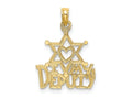 FJC Finejewelers 10 kt Yellow Gold I HEART MY DEPUTY Charm 9 x 15 mm
