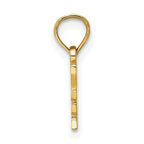 FJC Finejewelers 10 kt Yellow Gold I HEART MY DETECTIVE Charm 8 x 22 mm