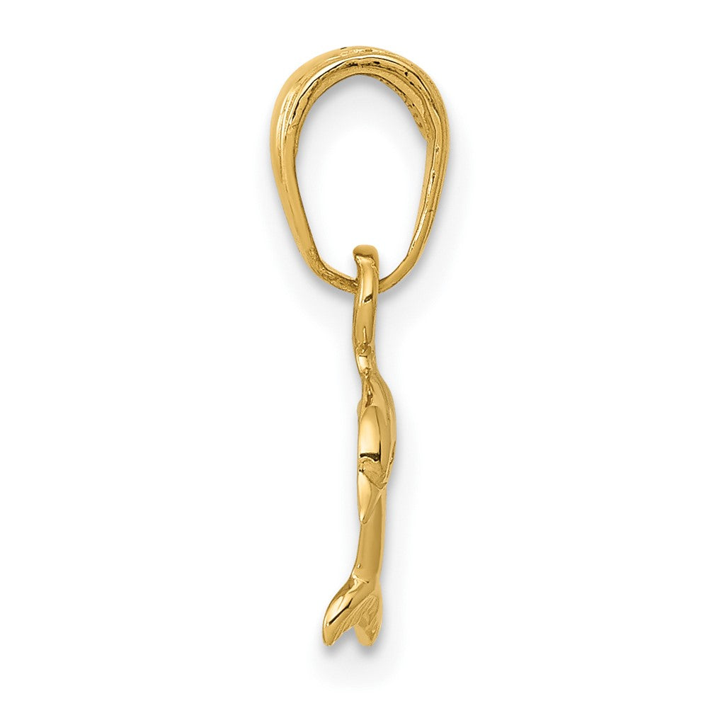 FJC Finejewelers 10 kt Yellow Gold Mini Dolphin Charm 16 x 11 mm