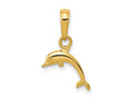 FJC Finejewelers 10 kt Yellow Gold Mini Dolphin Charm 16 x 11 mm