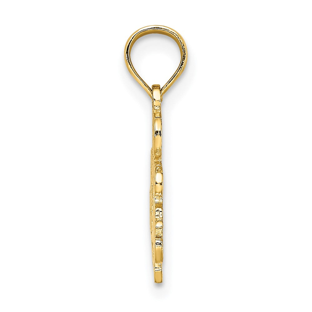 FJC Finejewelers 10 kt Yellow Gold I'D RATHER BE SAILING Charm 18 x 14 mm