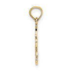 FJC Finejewelers 10 kt Yellow Gold I DO NAILS Charm 13 x 16 mm