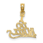 FJC Finejewelers 10 kt Yellow Gold I DO NAILS Charm 13 x 16 mm