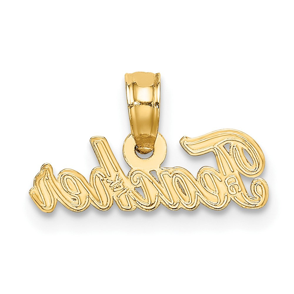FJC Finejewelers 10 kt Yellow Gold TEACHER Charm 4 x 14 mm