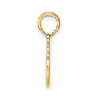 FJC Finejewelers 10 kt Yellow Gold #1 TEACHER Charm 31 x 19 mm
