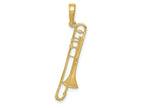 FJC Finejewelers 10 kt Yellow Gold Trombone Charm 30 x 8 mm