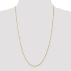 FJC Finejewelers 10 kt Yellow Gold Extra-Light Bright Cut Rope Chain 22 Inches x 1.5 mm