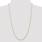 FJC Finejewelers 10 kt Yellow Gold 2.0mm Extra-Light Bright Cut Rope Chain 22 Inches x 2 mm