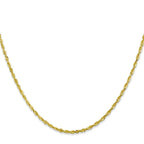 FJC Finejewelers 10 kt Yellow Gold 2.0mm Extra-Light Bright Cut Rope Chain 22 Inches x 2 mm