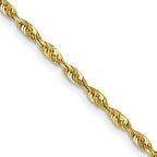 FJC Finejewelers 10 kt Yellow Gold 2.0mm Extra-Light Bright Cut Rope Chain 22 Inches x 2 mm