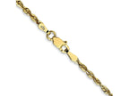 FJC Finejewelers 10 kt Yellow Gold Extra-Light Bright Cut Rope Chain 22 Inches x 2.25 mm