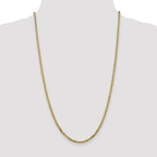 FJC Finejewelers 10 kt Yellow Gold Flat Beveled Curb Chain 26 Inches x 2.9 mm