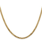 FJC Finejewelers 10 kt Yellow Gold Flat Beveled Curb Chain 26 Inches x 2.9 mm