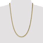 FJC Finejewelers 10 kt Yellow Gold Flat Beveled Curb Chain 28 Inches x 3.9 mm