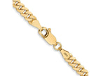 FJC Finejewelers 10 kt Yellow Gold Flat Beveled Curb Chain 28 Inches x 3.9 mm
