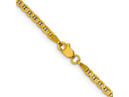 FJC Finejewelers 10 kt Yellow Gold Flat Anchor Chain 22 Inches x 2.4 mm