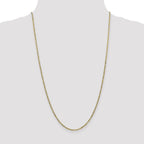 FJC Finejewelers 10 kt Yellow Gold 1.75mm Flat Figaro Chain Anklet 10 Inches x 1 mm