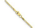 FJC Finejewelers 10 kt Yellow Gold 1.75mm Flat Figaro Chain Anklet 10 Inches x 1 mm