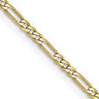 FJC Finejewelers 10 kt Yellow Gold 1.75mm Flat Figaro Chain Anklet 9 Inches x 1 mm