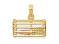 FJC Finejewelers 10 kt Two Tone Gold Two-Tone Polished 3-Dimensional Lobster Trap Charm 16 x 17 mm