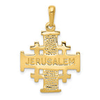 FJC Finejewelers 10 kt Yellow Gold Jerusalem Cross Charm 33 x 22 mm
