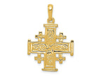FJC Finejewelers 10 kt Yellow Gold Jerusalem Cross Charm 33 x 22 mm
