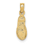 FJC Finejewelers 10 kt Yellow Gold and Rhodium Single Flip-Flop Charm 20 x 5 mm