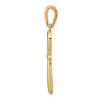 FJC Finejewelers 10 kt Yellow Gold Ankh Cross Charm 34 x 17 mm