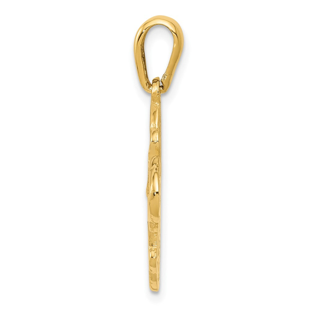 FJC Finejewelers 10 kt Yellow Gold Four Way Medal Charm 29 x 18 mm