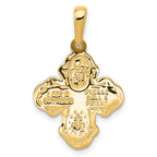 FJC Finejewelers 10 kt Yellow Gold Four Way Medal Charm 29 x 18 mm