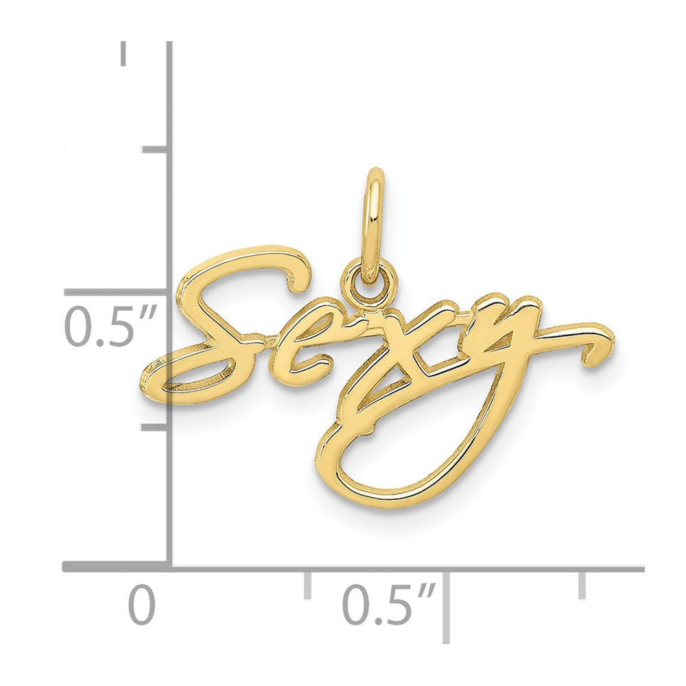 FJC Finejewelers 10 kt Yellow Gold Sexy Charm 16 x 22 mm