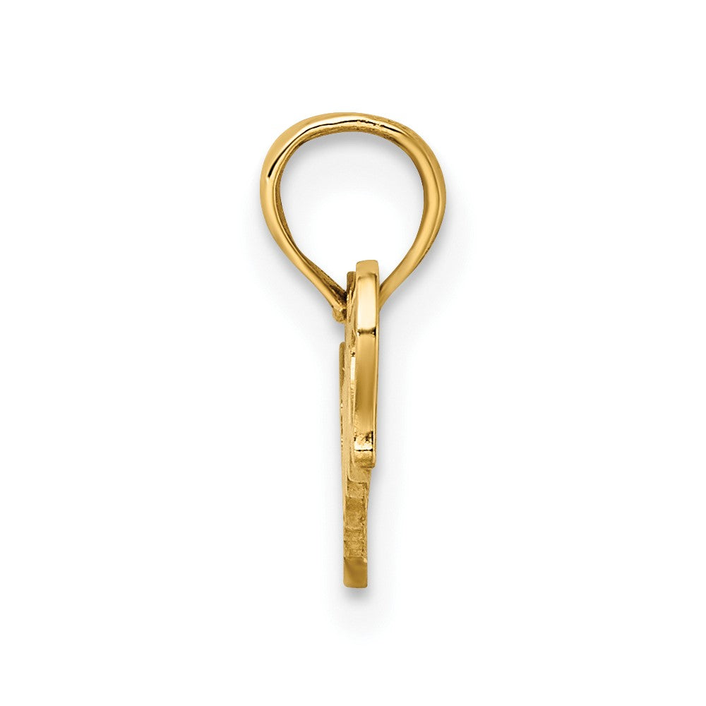 FJC Finejewelers 10 kt Yellow Gold Sweet Heart Charm 9 x 17 mm