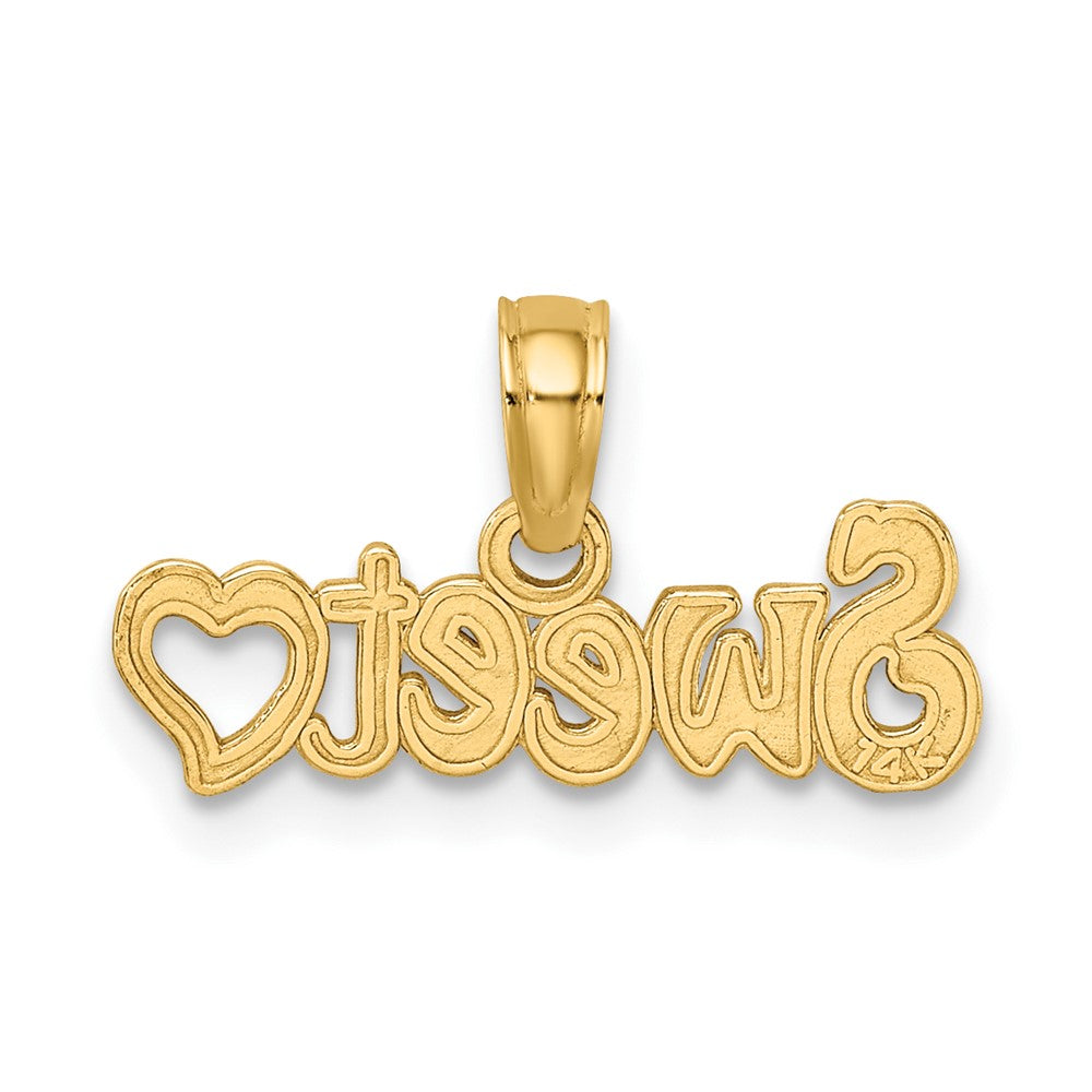 FJC Finejewelers 10 kt Yellow Gold Sweet Heart Charm 9 x 17 mm