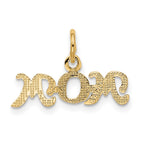 FJC Finejewelers 10 kt Yellow Gold Mom Charm 7 x 19 mm