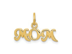 FJC Finejewelers 10 kt Yellow Gold Mom Charm 7 x 19 mm
