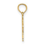 FJC Finejewelers 10 kt Yellow Gold SWIM MOM with Swimmer Charm 11 x 15 mm