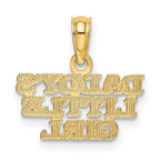 FJC Finejewelers 10 kt Yellow Gold DADDYS LITTLE GIRL Charm 11 x 15 mm
