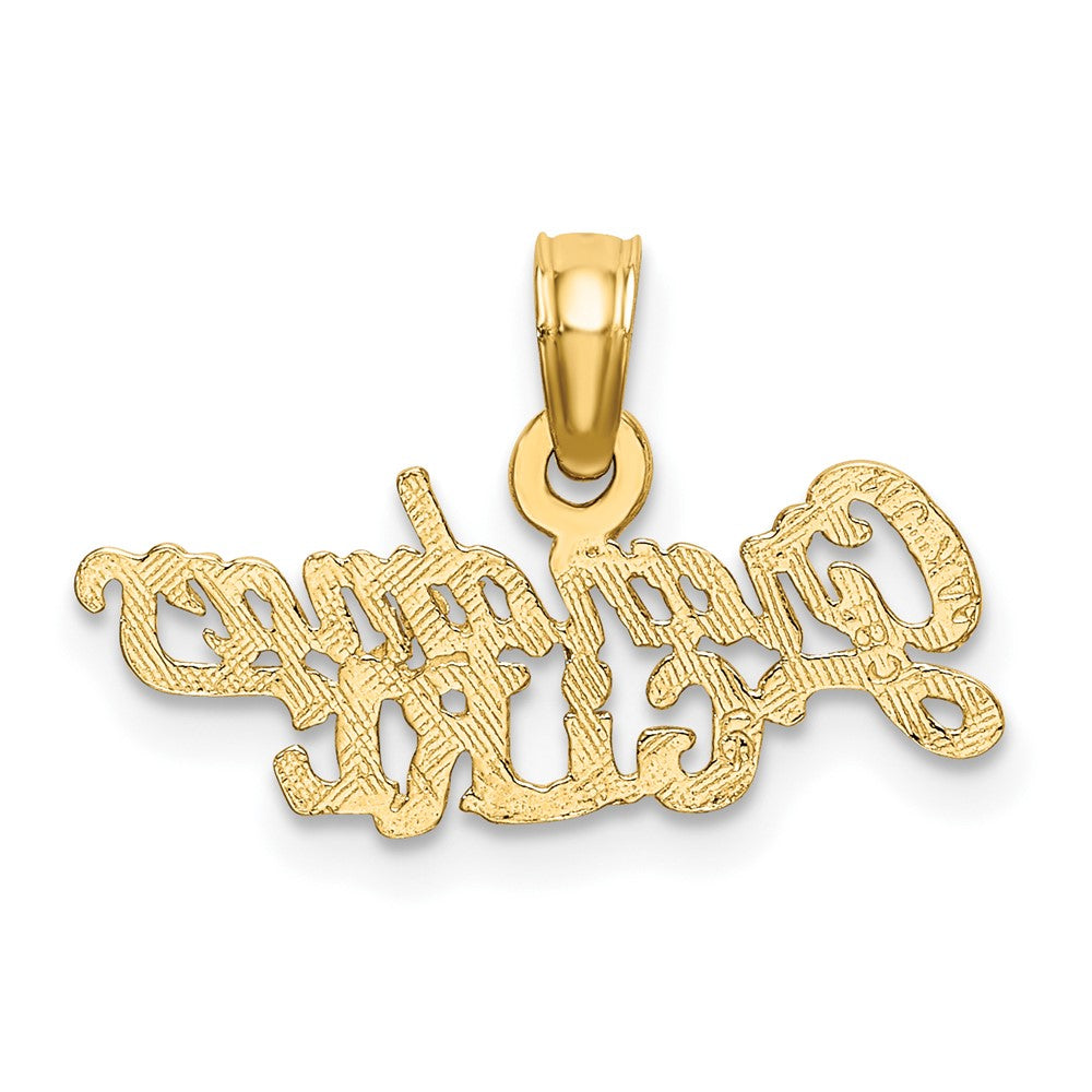 FJC Finejewelers 10 kt Yellow Gold GRANDMA'S GIRL Charm 11 x 19 mm