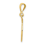 FJC Finejewelers 10 kt Yellow Gold Good Luck Clover Charm 25 x 15 mm