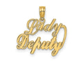 FJC Finejewelers 10 kt Yellow Gold LADY DEPUTY Charm 30 x 8 mm