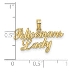 FJC Finejewelers 10 kt Yellow Gold POLICEMAN'S LADY Charm 10 x 23 mm