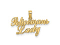 FJC Finejewelers 10 kt Yellow Gold POLICEMAN'S LADY Charm 10 x 23 mm