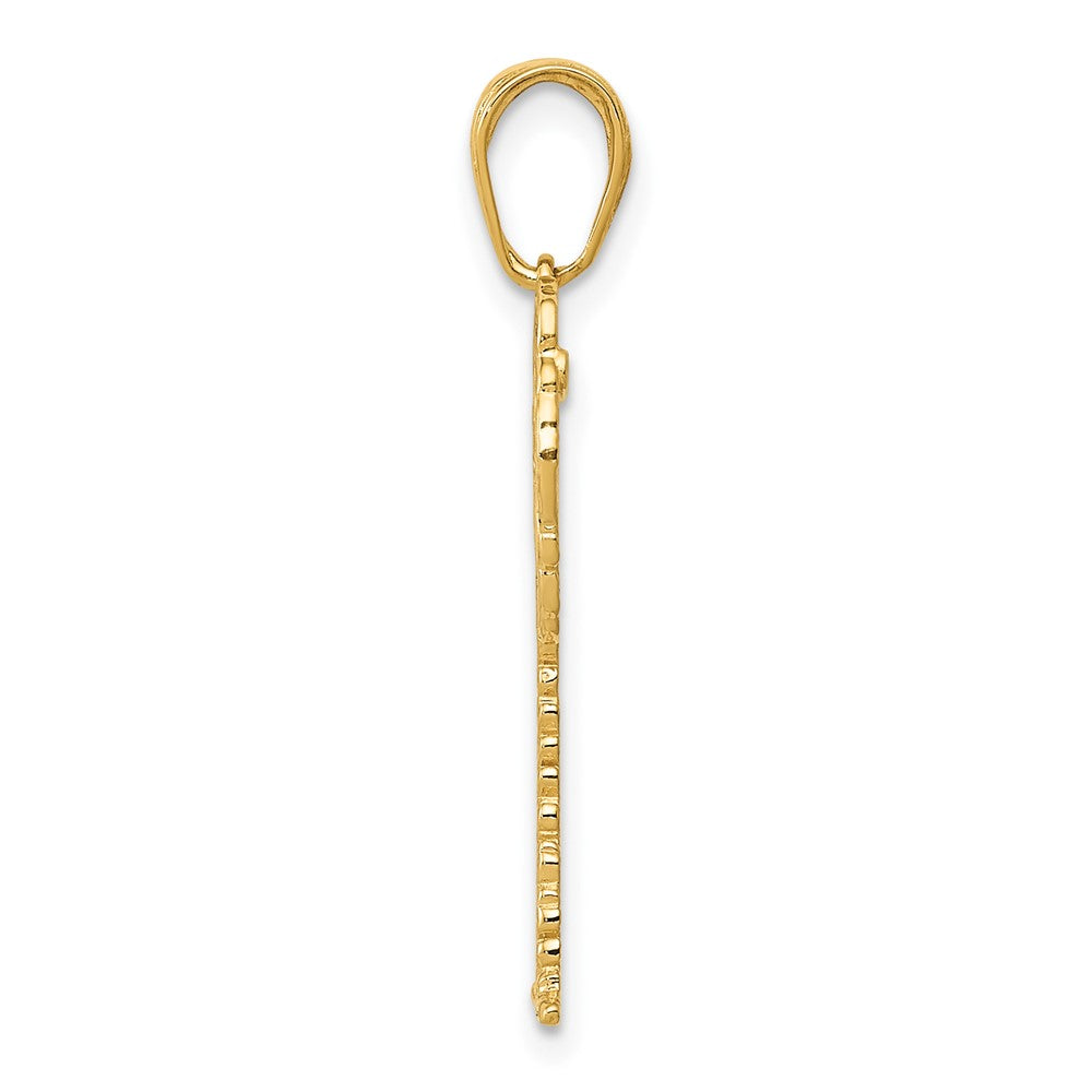 FJC Finejewelers 10 kt Yellow Gold Palm Tree Charm 27 x 13 mm