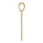 FJC Finejewelers 10 kt Yellow Gold Palm Tree Charm 27 x 13 mm