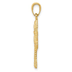 FJC Finejewelers 10 kt Yellow Gold Palm Tree Charm 31 x 14 mm