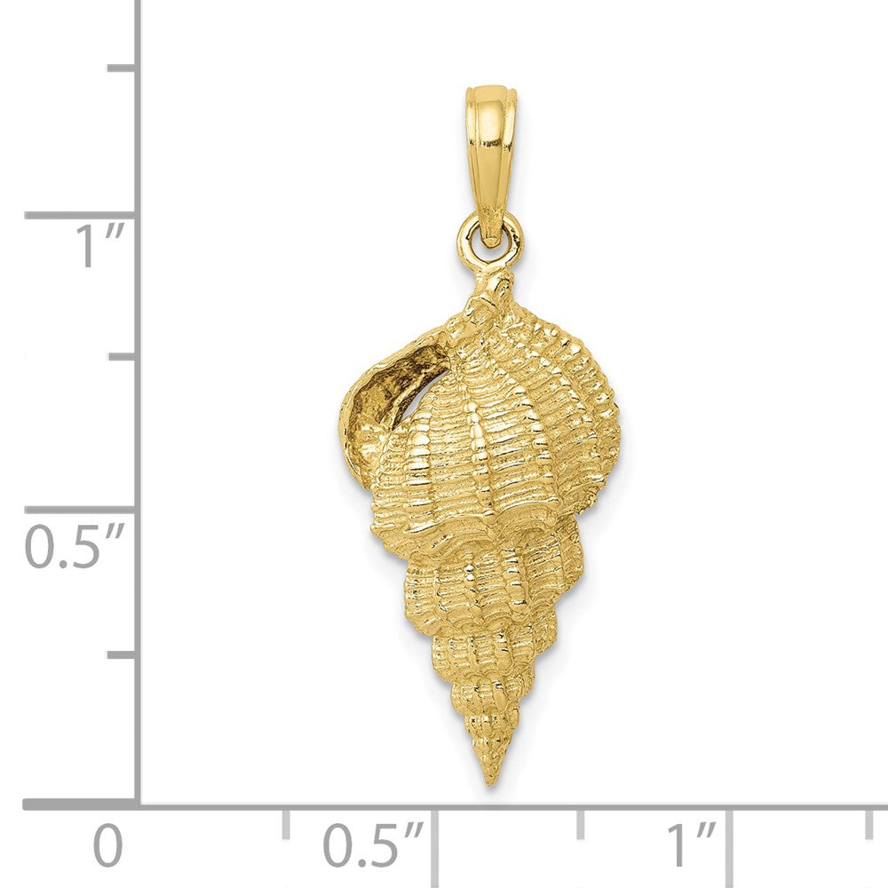 FJC Finejewelers 10 kt Yellow Gold Conch Shell Charm 30 x 11 mm