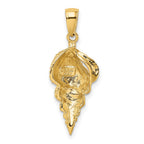 FJC Finejewelers 10 kt Yellow Gold Conch Shell Charm 30 x 11 mm