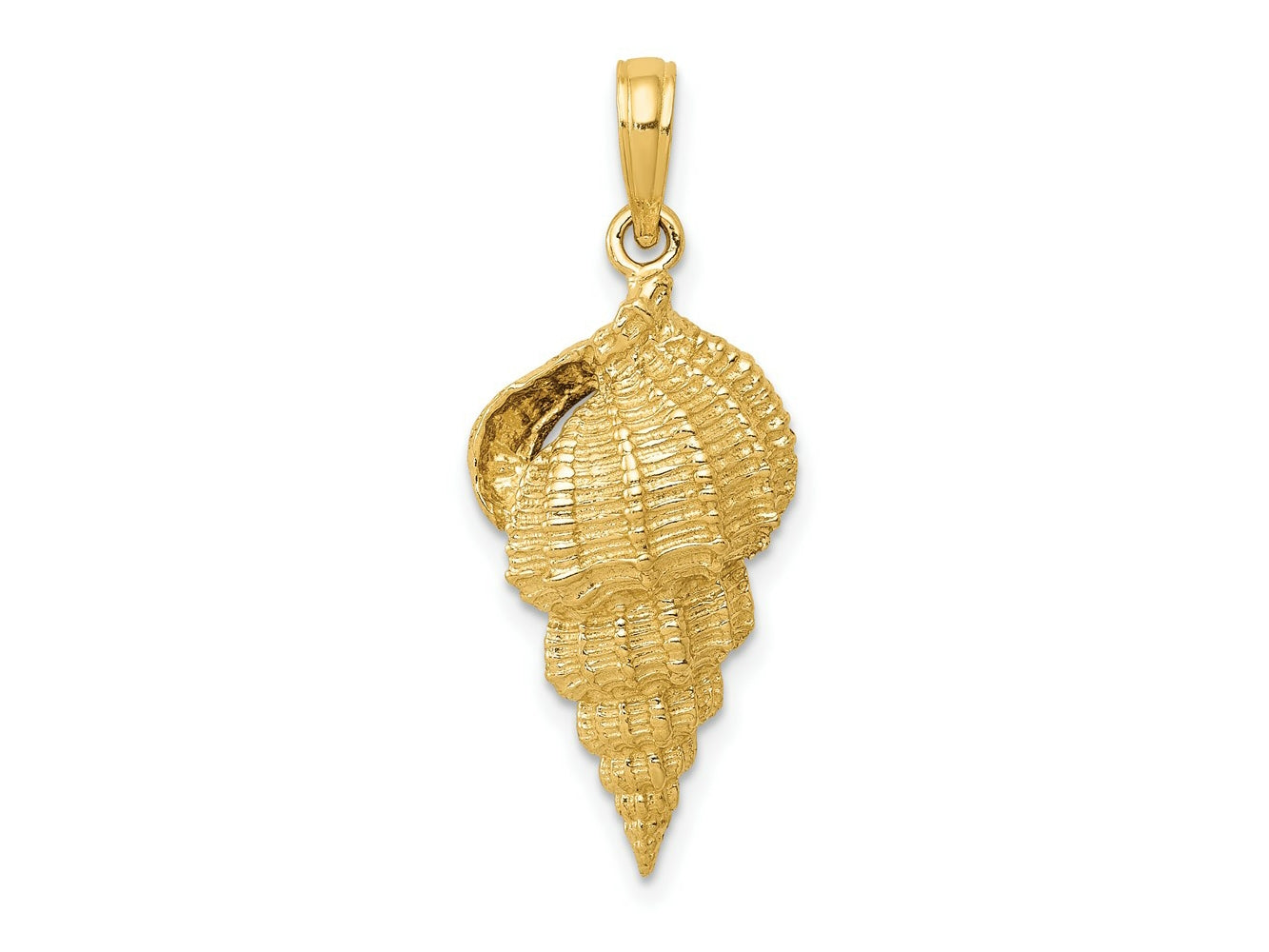 FJC Finejewelers 10 kt Yellow Gold Conch Shell Charm 30 x 11 mm