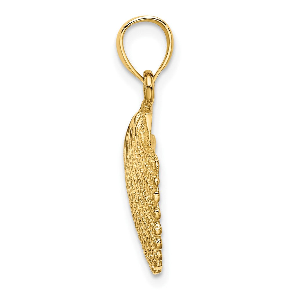 FJC Finejewelers 10 kt Yellow Gold Scallop Shell Charm 24 x 15 mm
